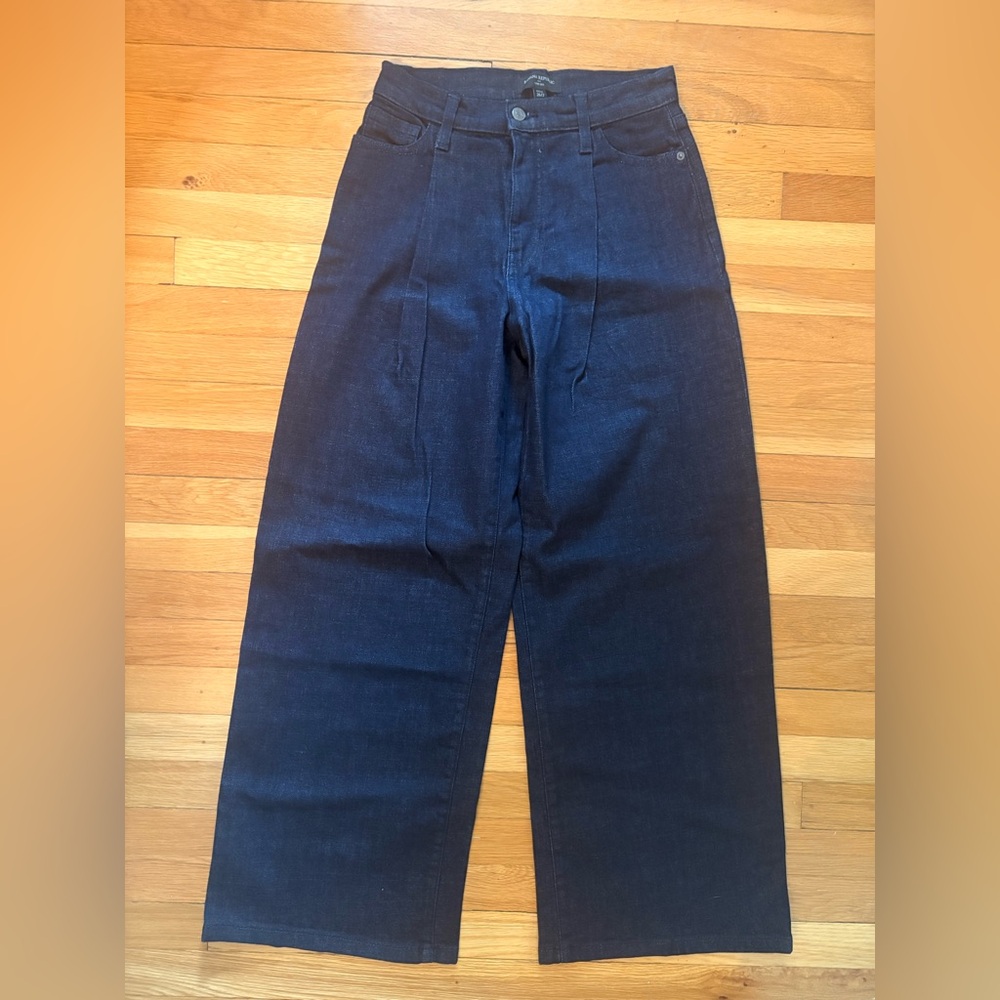 Banana Republic Dark Blue Wide-Leg Jeans